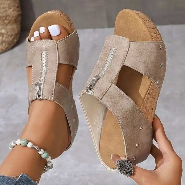 Aria Zip-Up Orthopedic Sandals