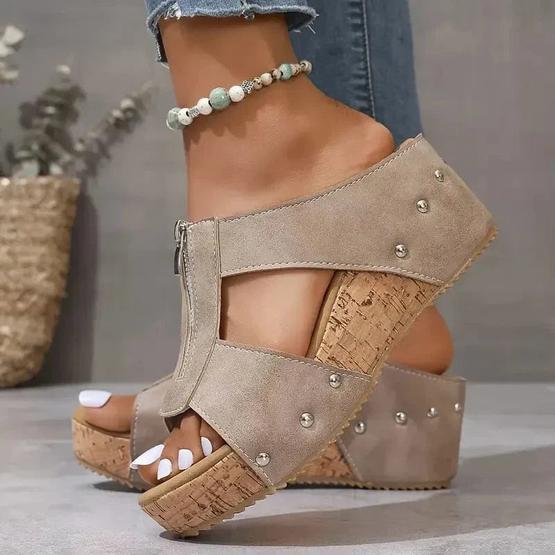 Aria Zip-Up Orthopedic Sandals